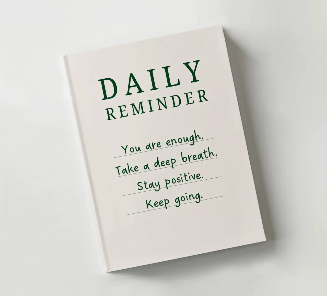 Daily Reminder notebook by designsbysophia