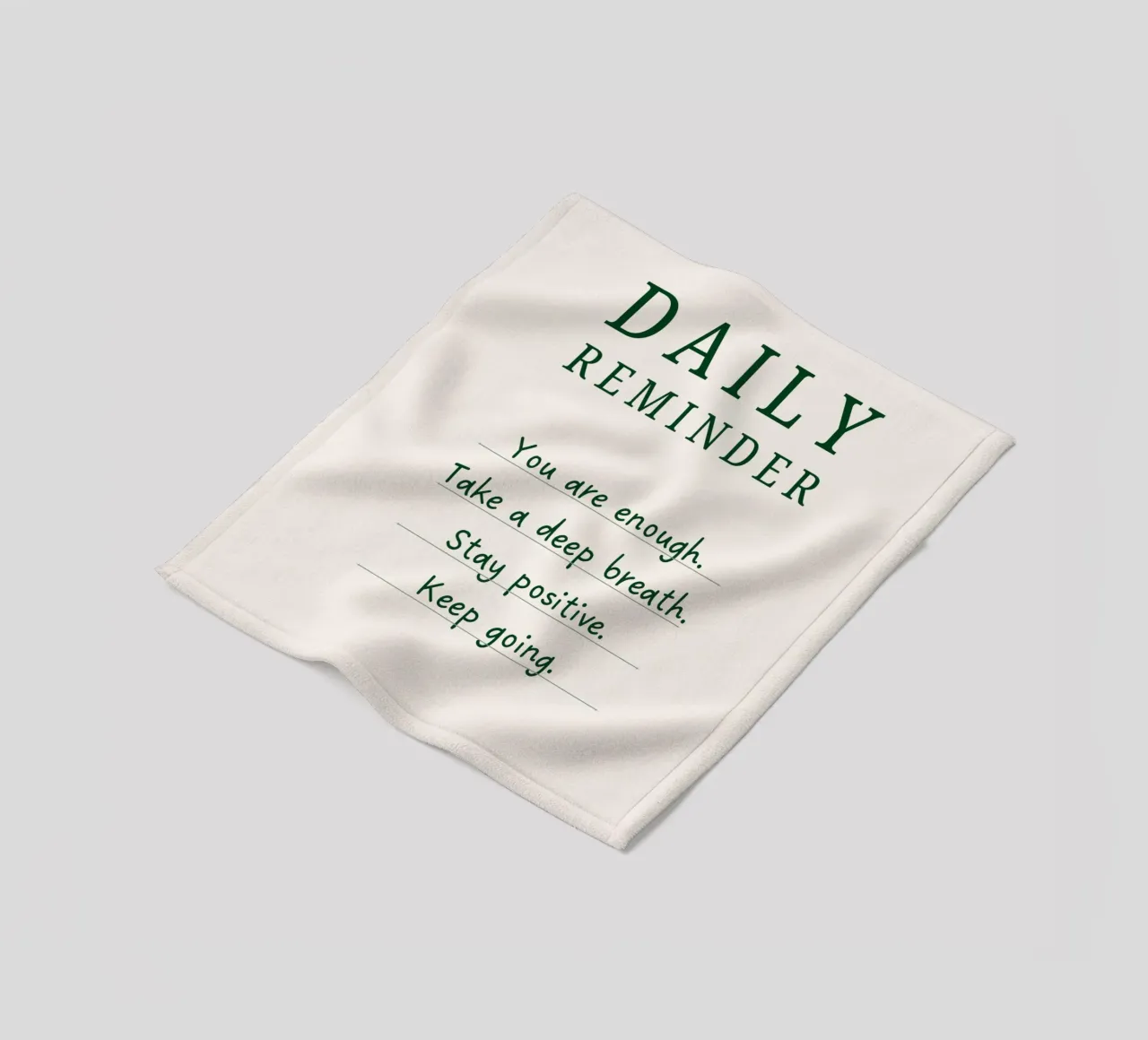 Daily Reminder coperta in pile da designsbysophia