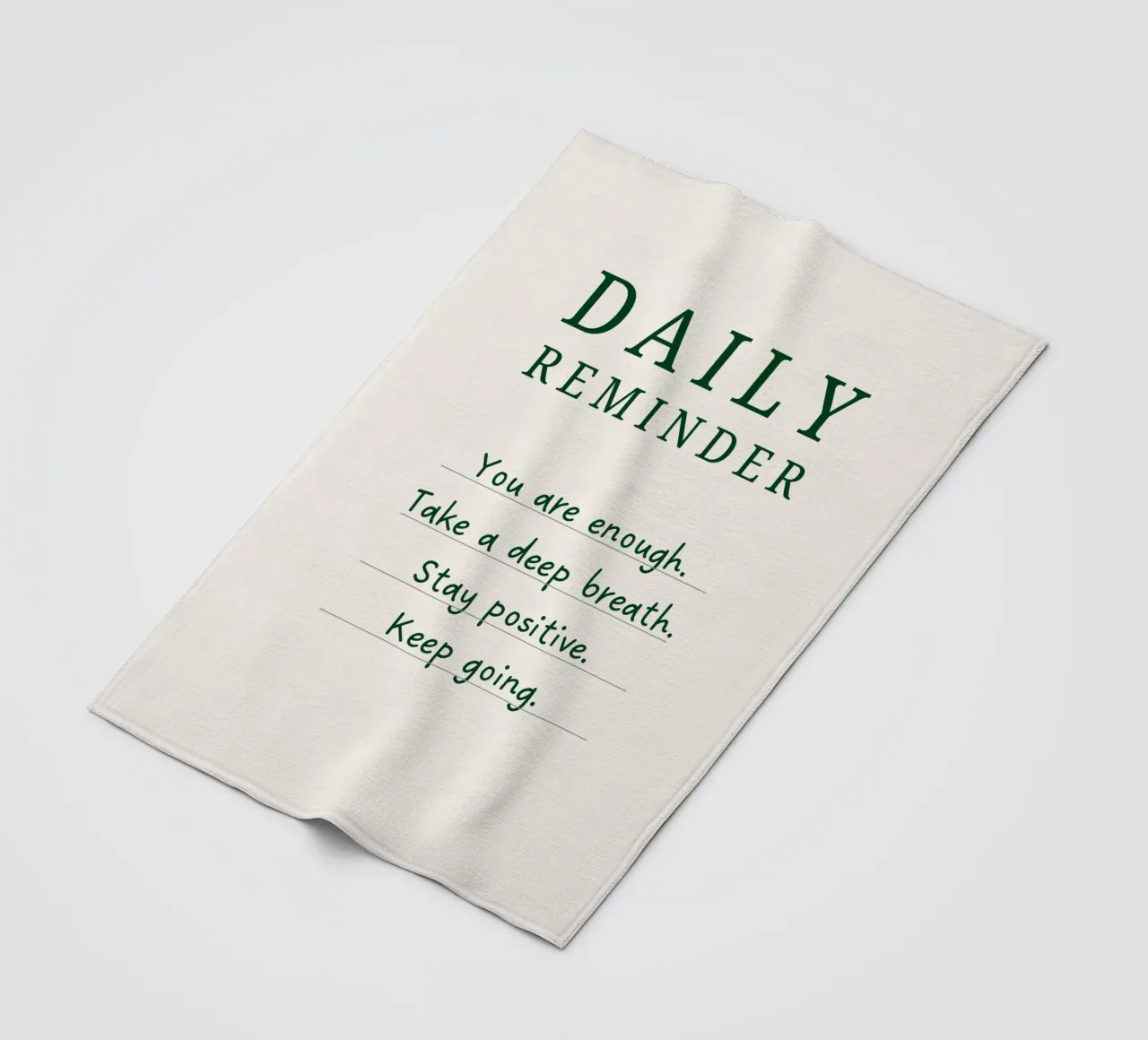 Daily Reminder coperta in pile da designsbysophia