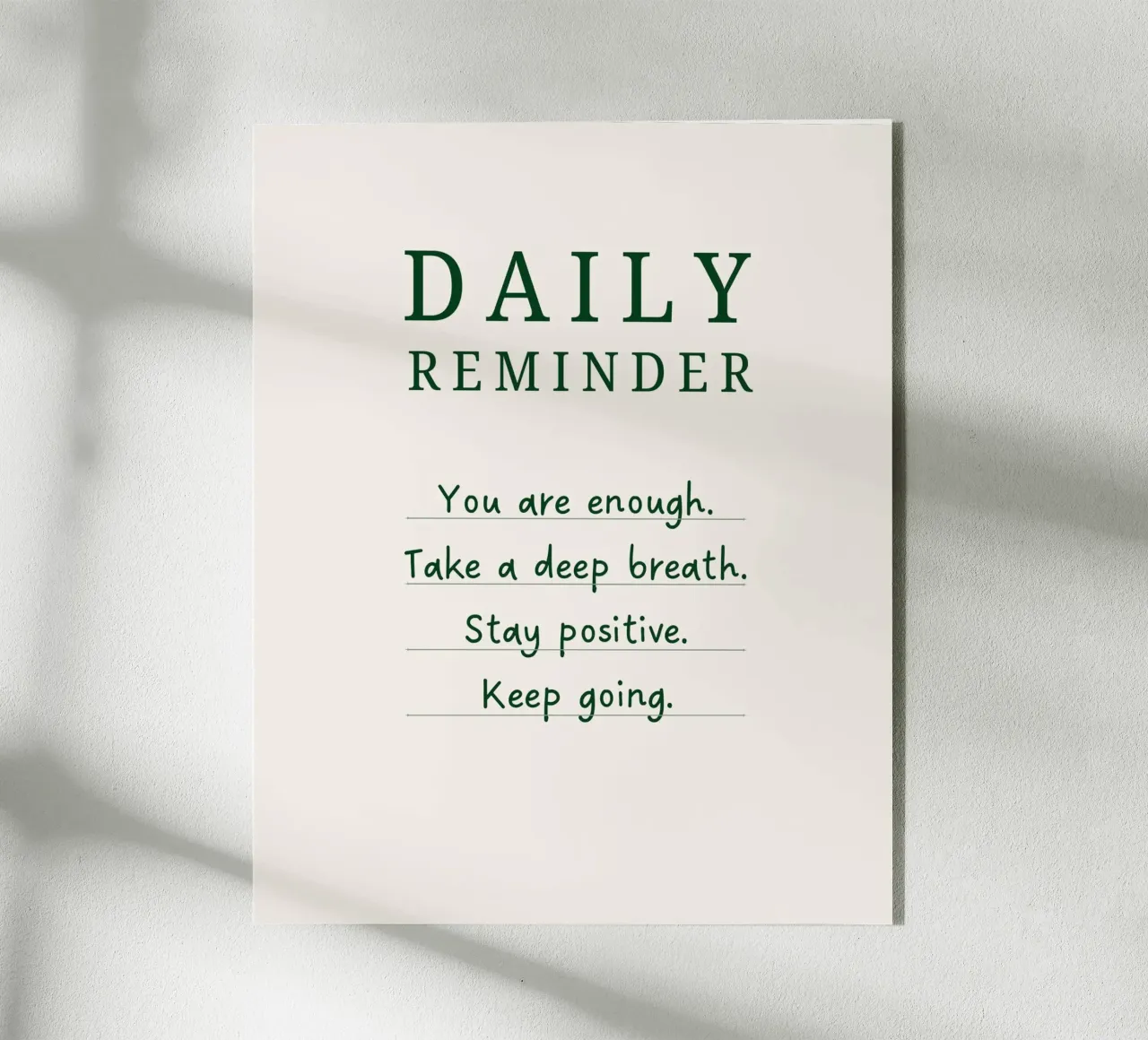 Daily Reminder plexiglass da designsbysophia