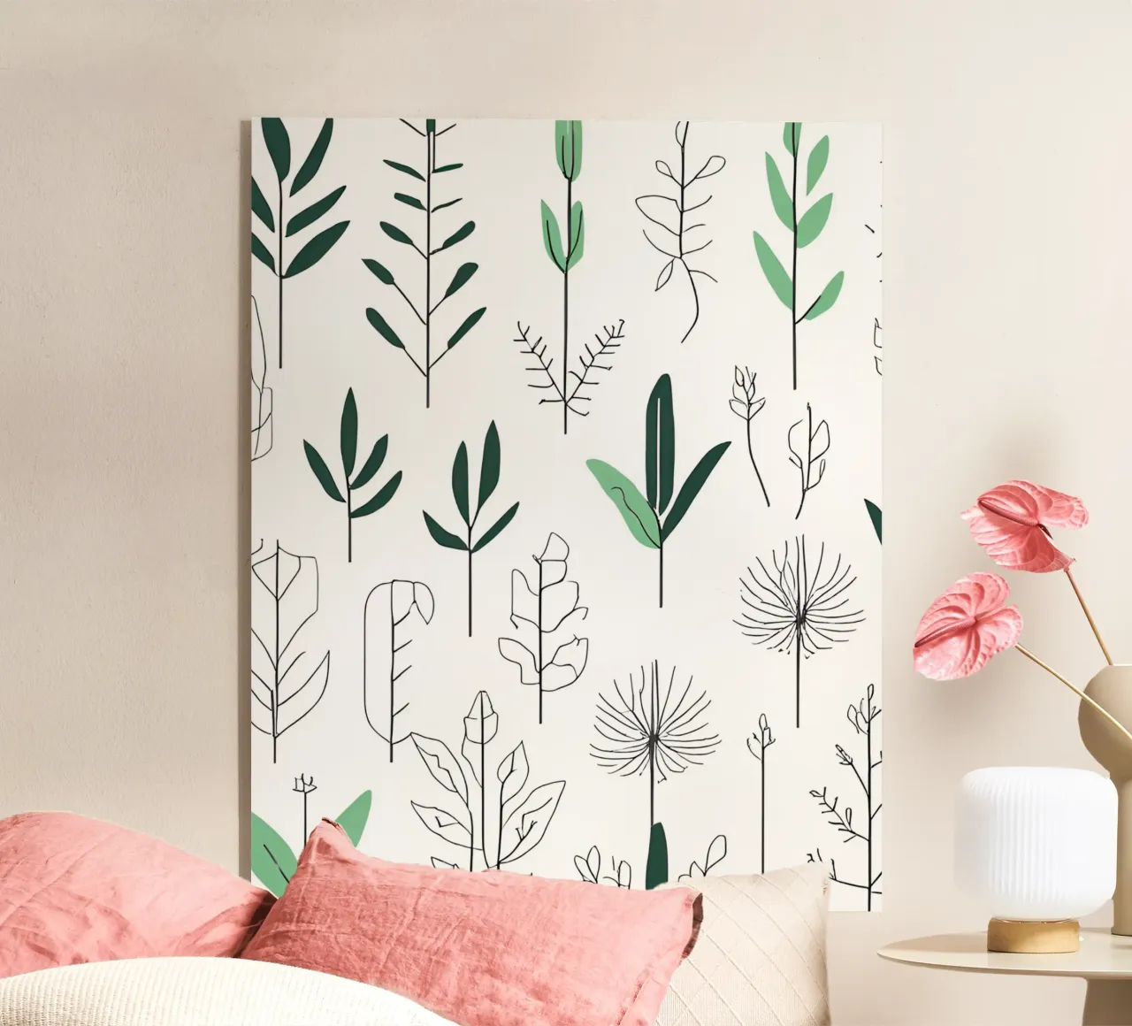 Pflanzen minimalistisch acrylic glass by designsbysophia