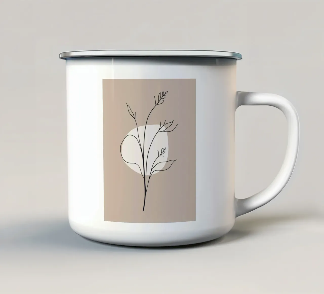 Pflanzen-Zeichnung 1 tazza in smalto da designsbysophia