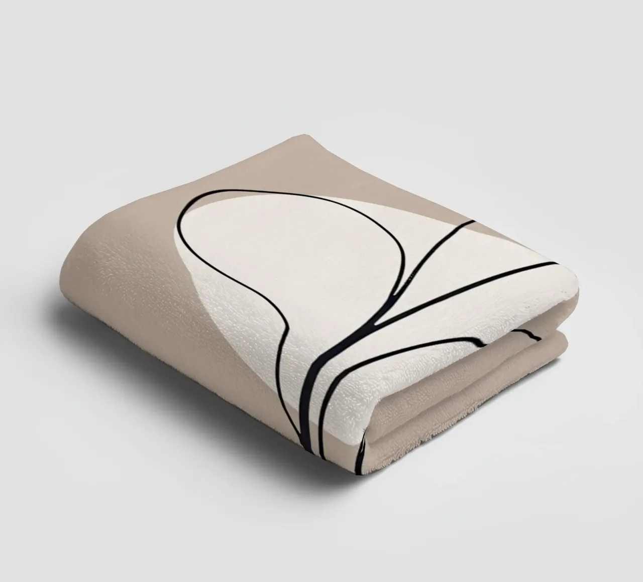 Pflanzen-Zeichnung 1 towel by designsbysophia