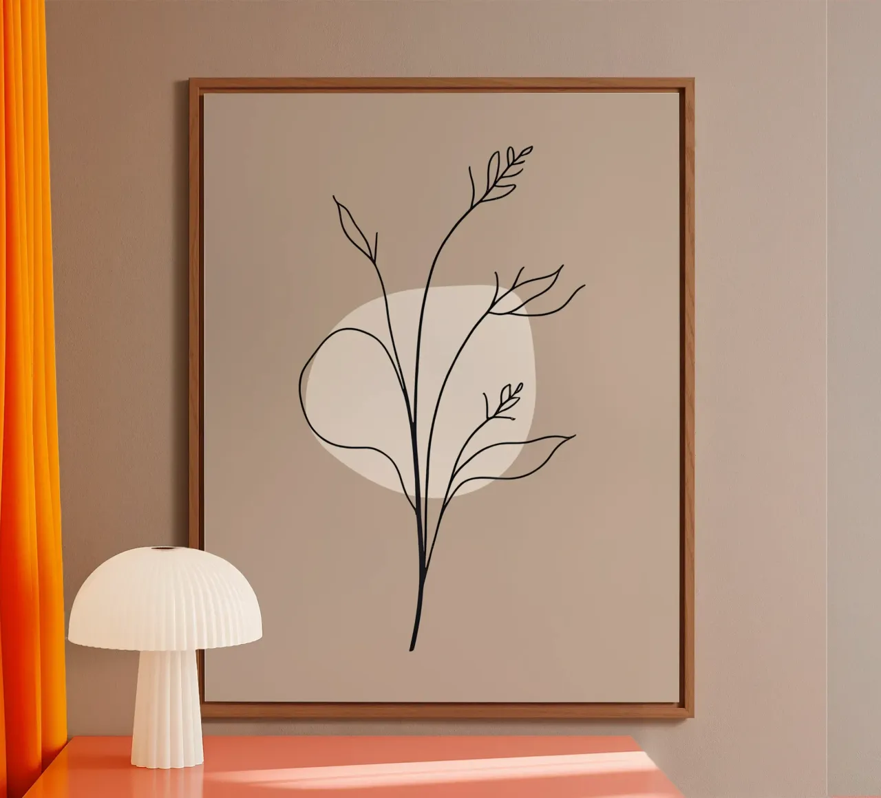 Pflanzen-Zeichnung 1 alluminio dibond da designsbysophia