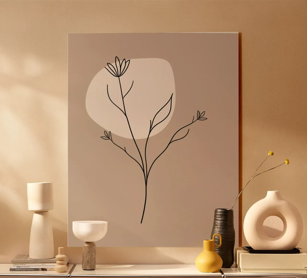 Pflanzen-Zeichnung 2 acrylic glass by designsbysophia