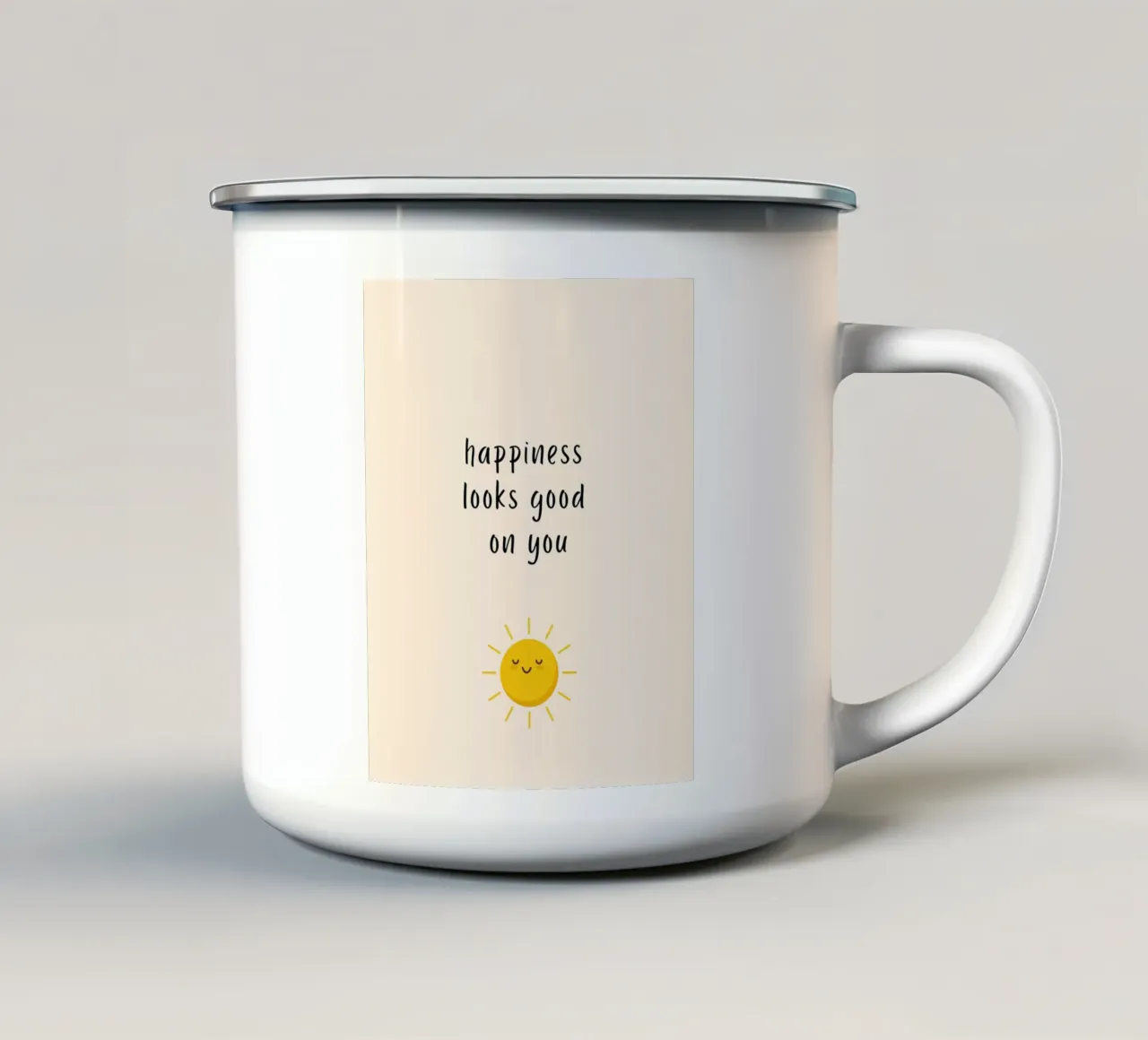 happiness looks good on you tazza in smalto da designsbysophia