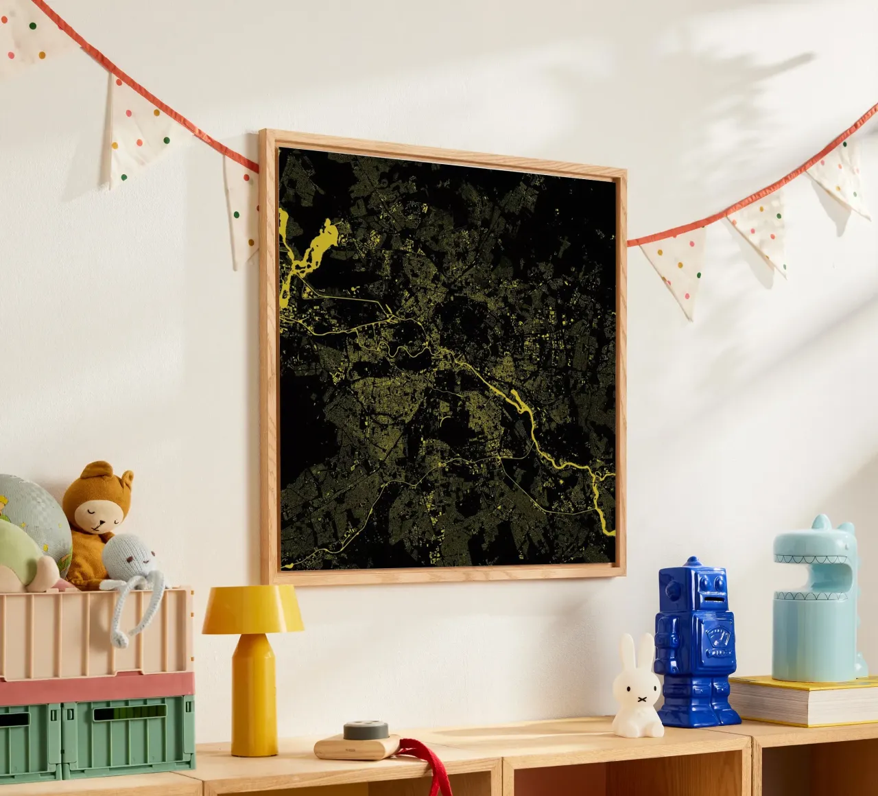 Berlin Yellow plexiglass da Urban Maps