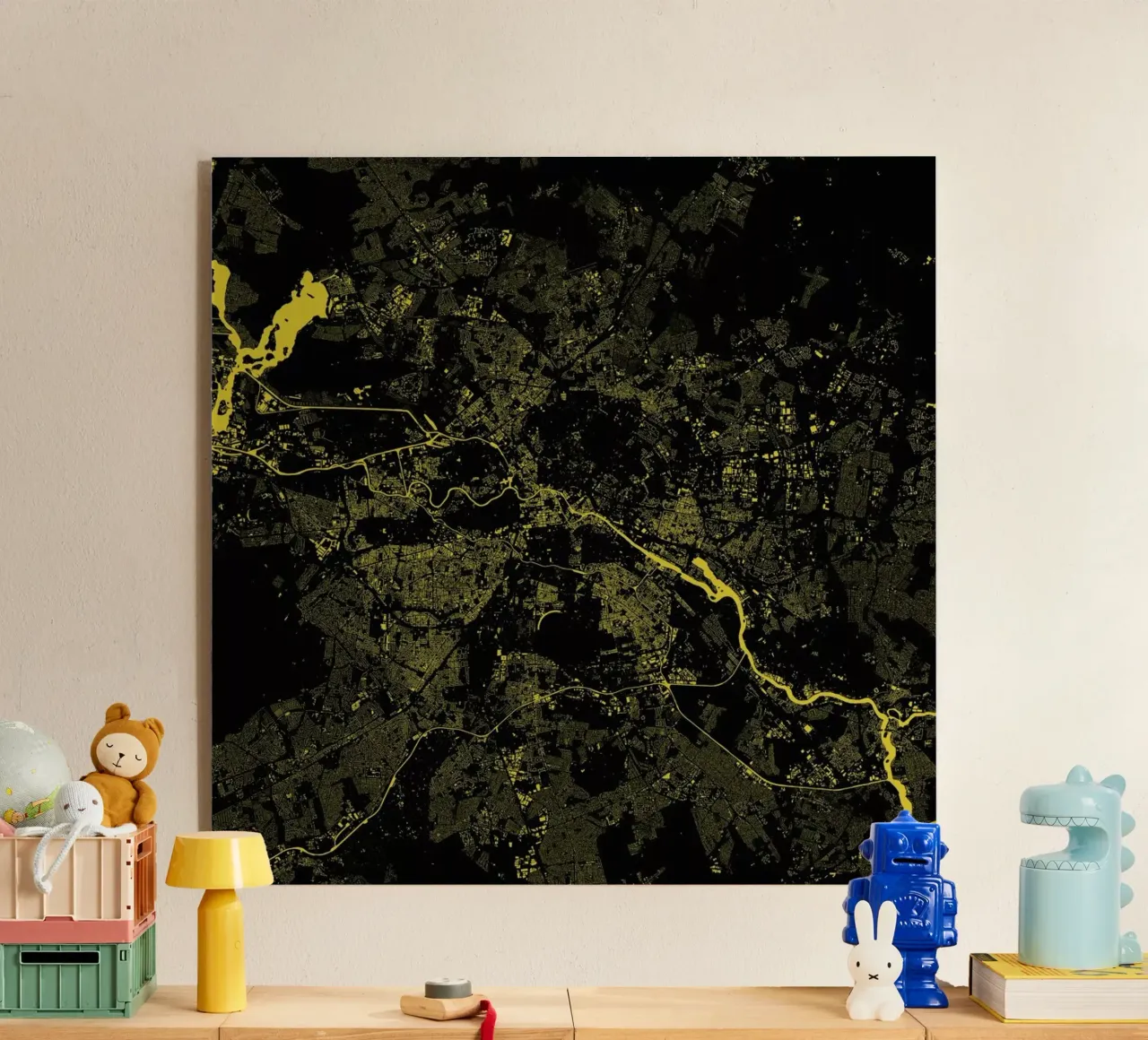 Berlin Yellow plexiglass da Urban Maps