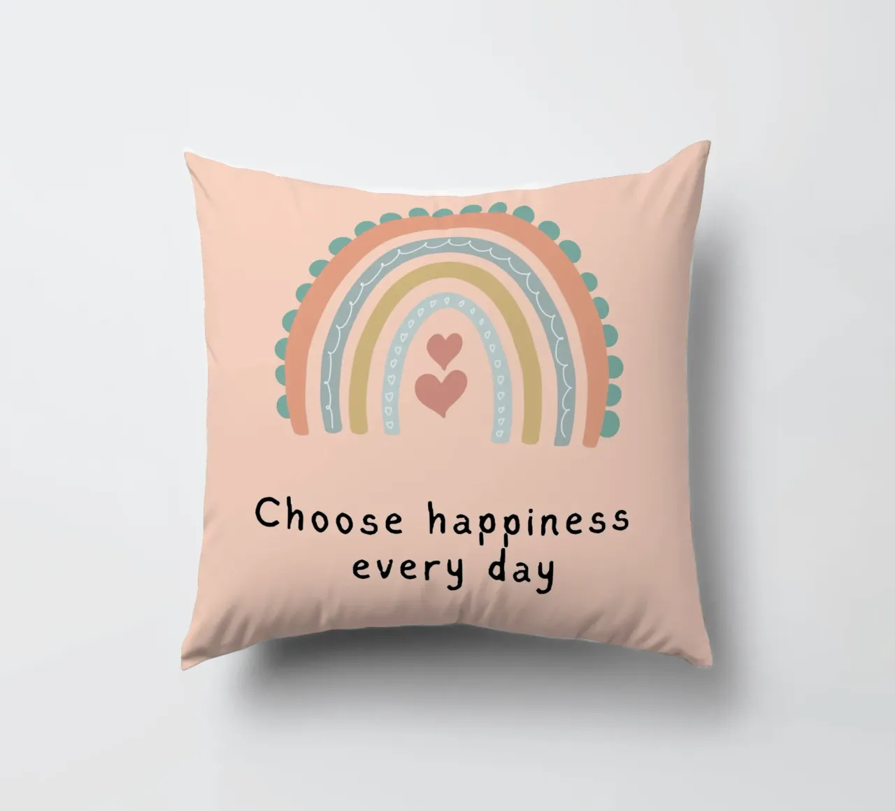 choose happiness every day cuscino da designsbysophia