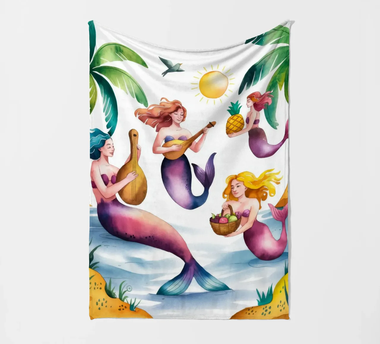 Il paradiso delle sirene coperta in pile da Artie Shifa