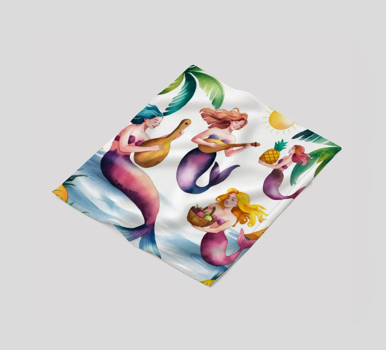 Il paradiso delle sirene coperta in pile da Artie Shifa