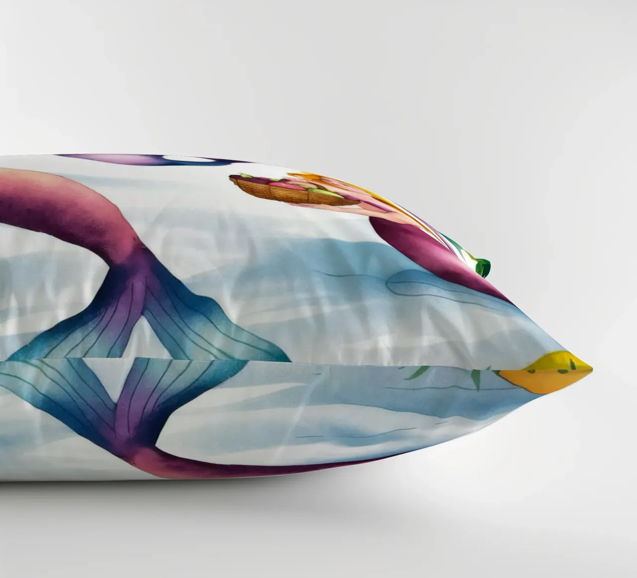 Mermaids Paradise decorative cushion by Artie Shifa