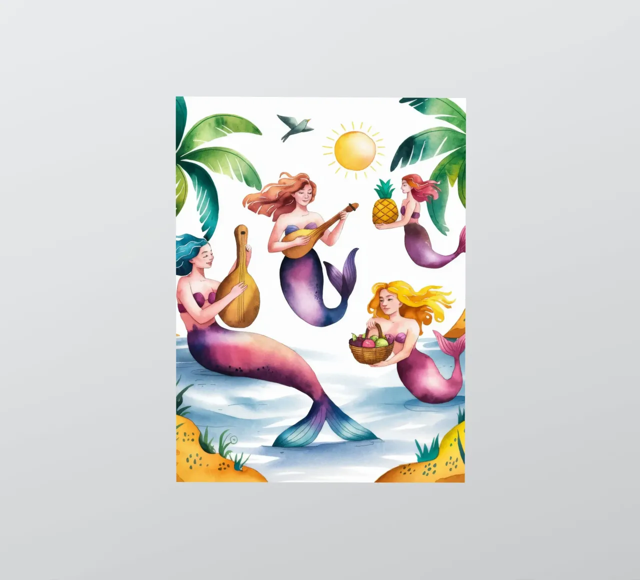 Il paradiso delle sirene adesivo da Artie Shifa