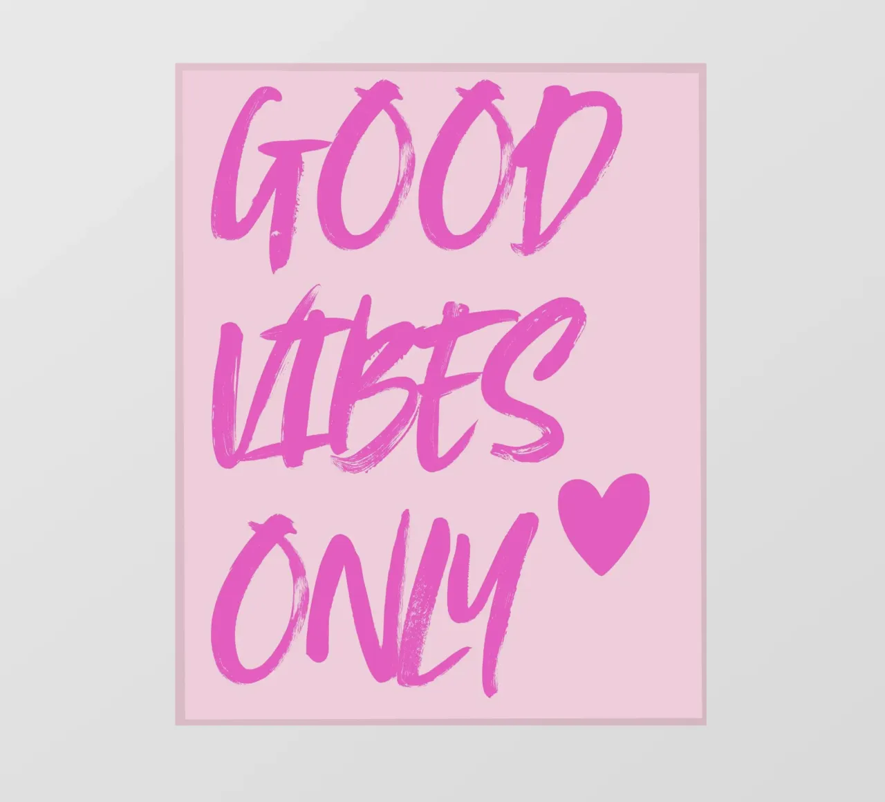 Good vibes only telo in pvc da designsbysophia