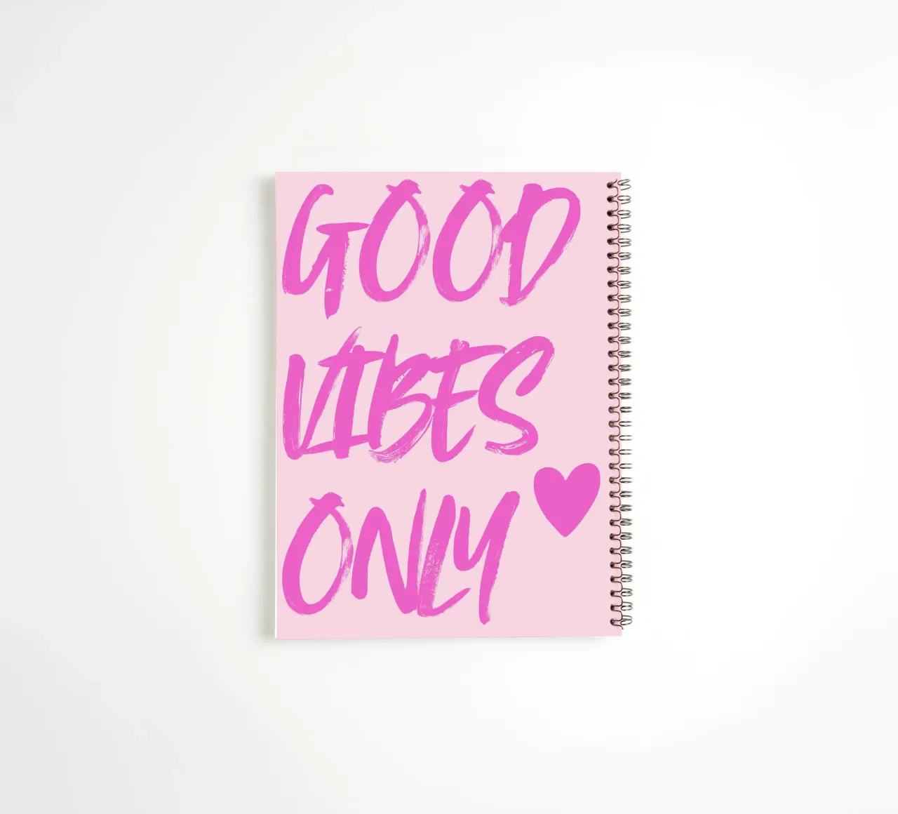 Good vibes only spiral notebook by designsbysophia