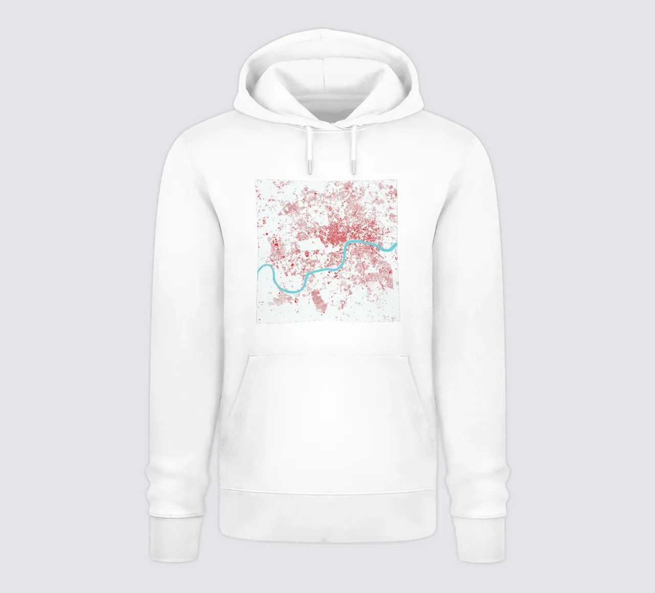 London Red felpa con cappuccio da Urban Maps