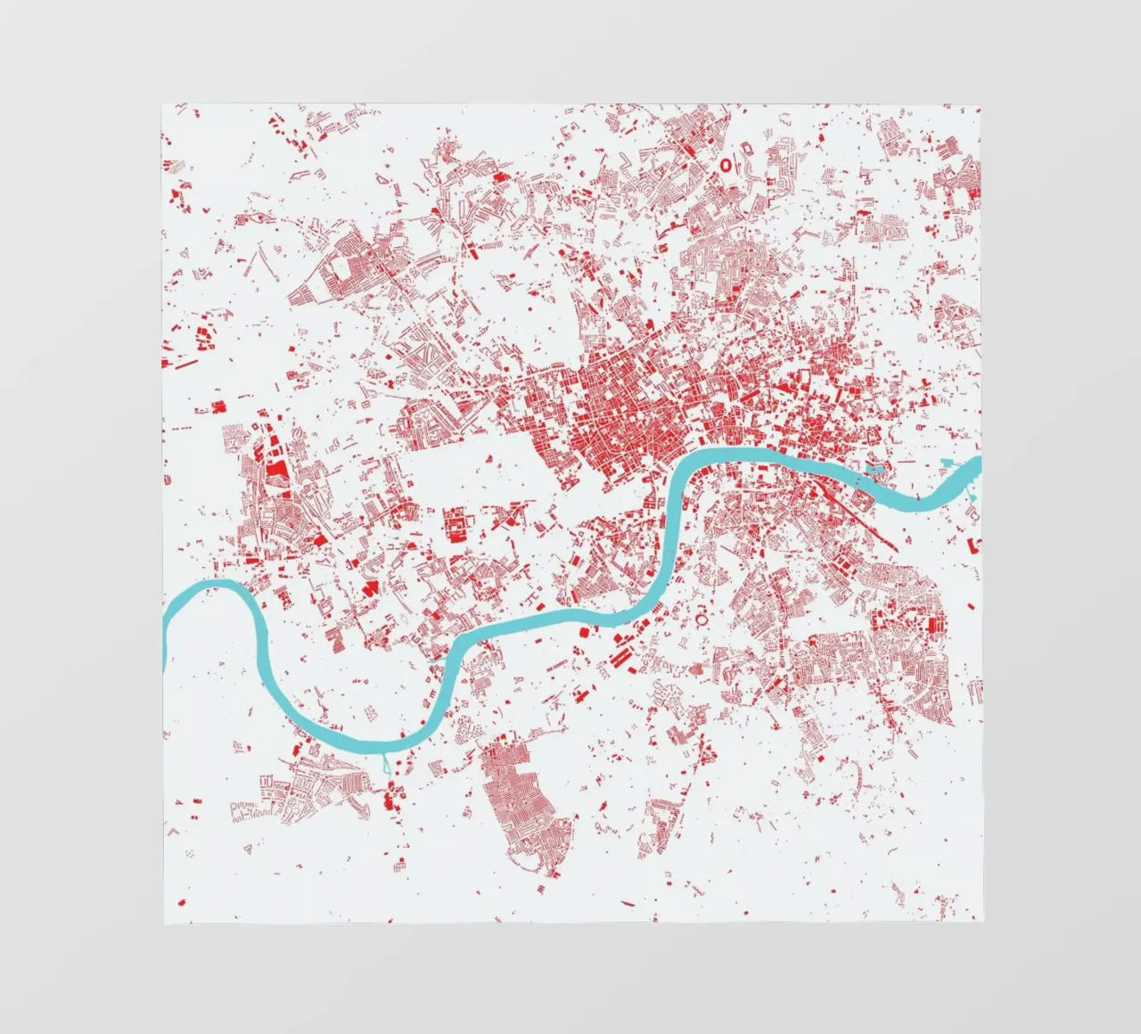 London Red telo in pvc da Urban Maps