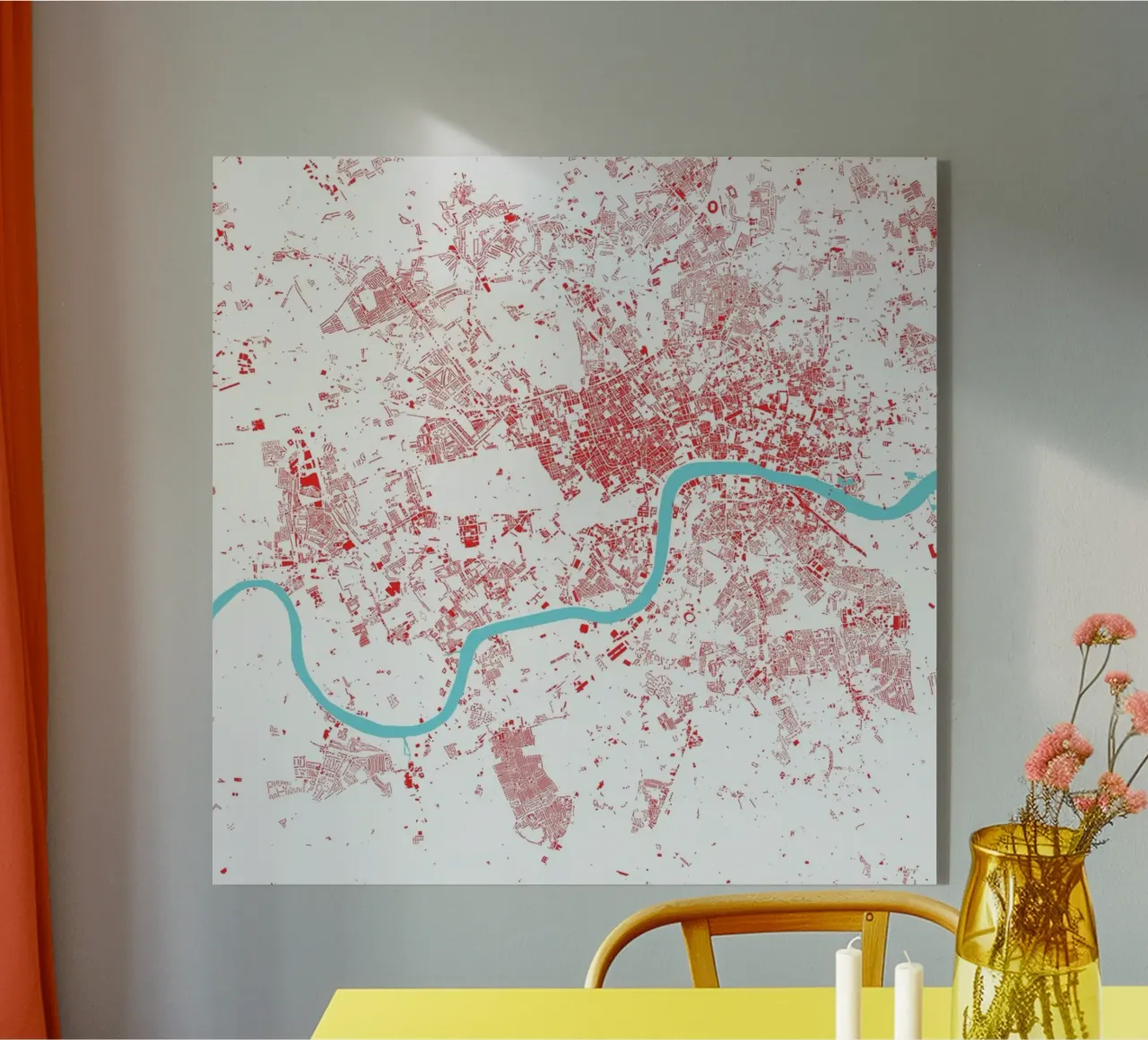 London Red plexiglass da Urban Maps