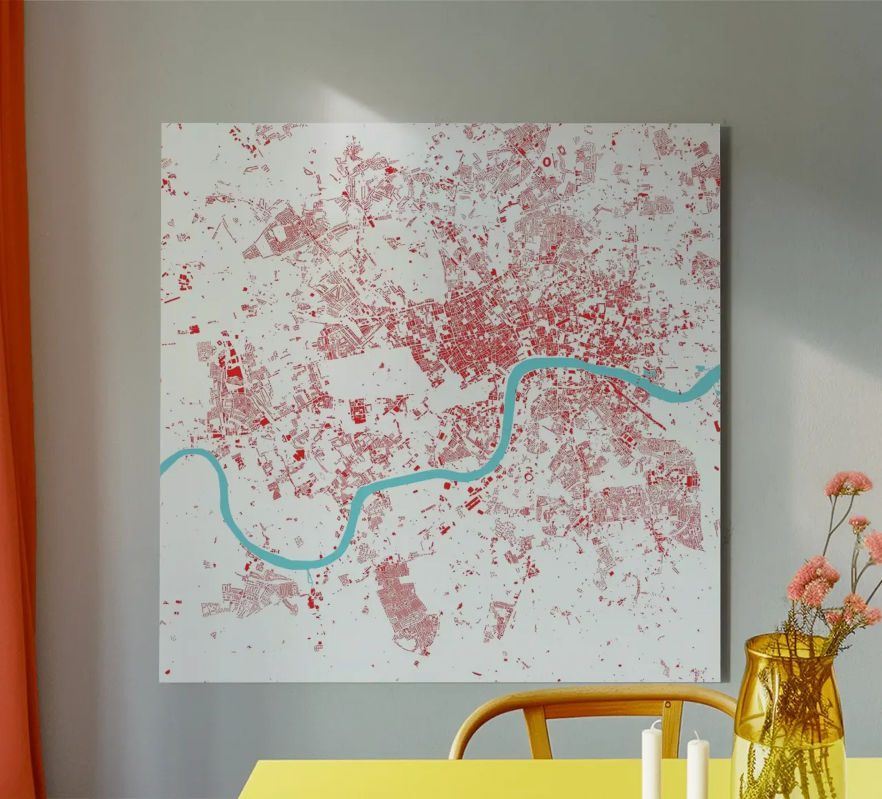 London Red alluminio dibond da Urban Maps