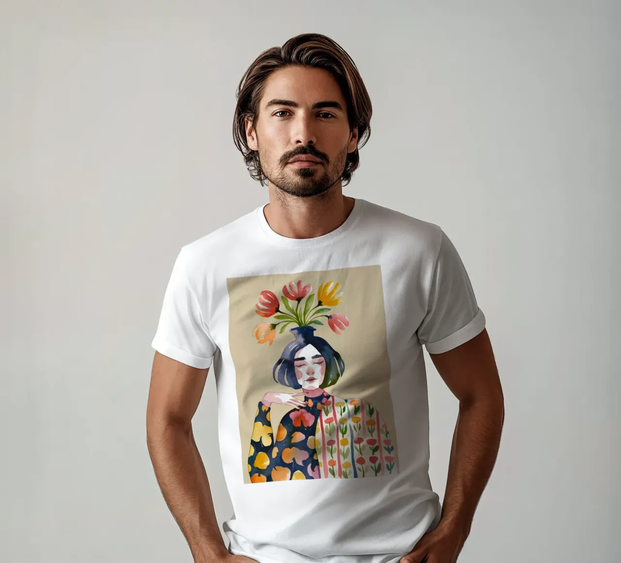 Identità in fiore t-shirt da Artie Shifa