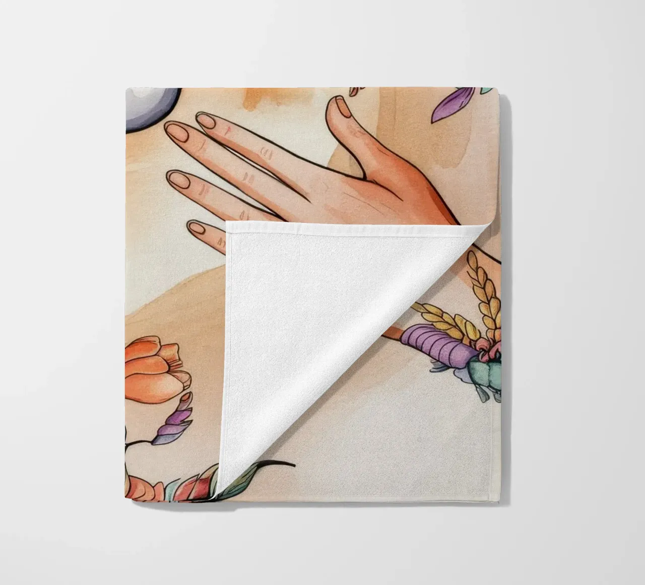 Unity in Bloom Strandtuch von Artie Shifa