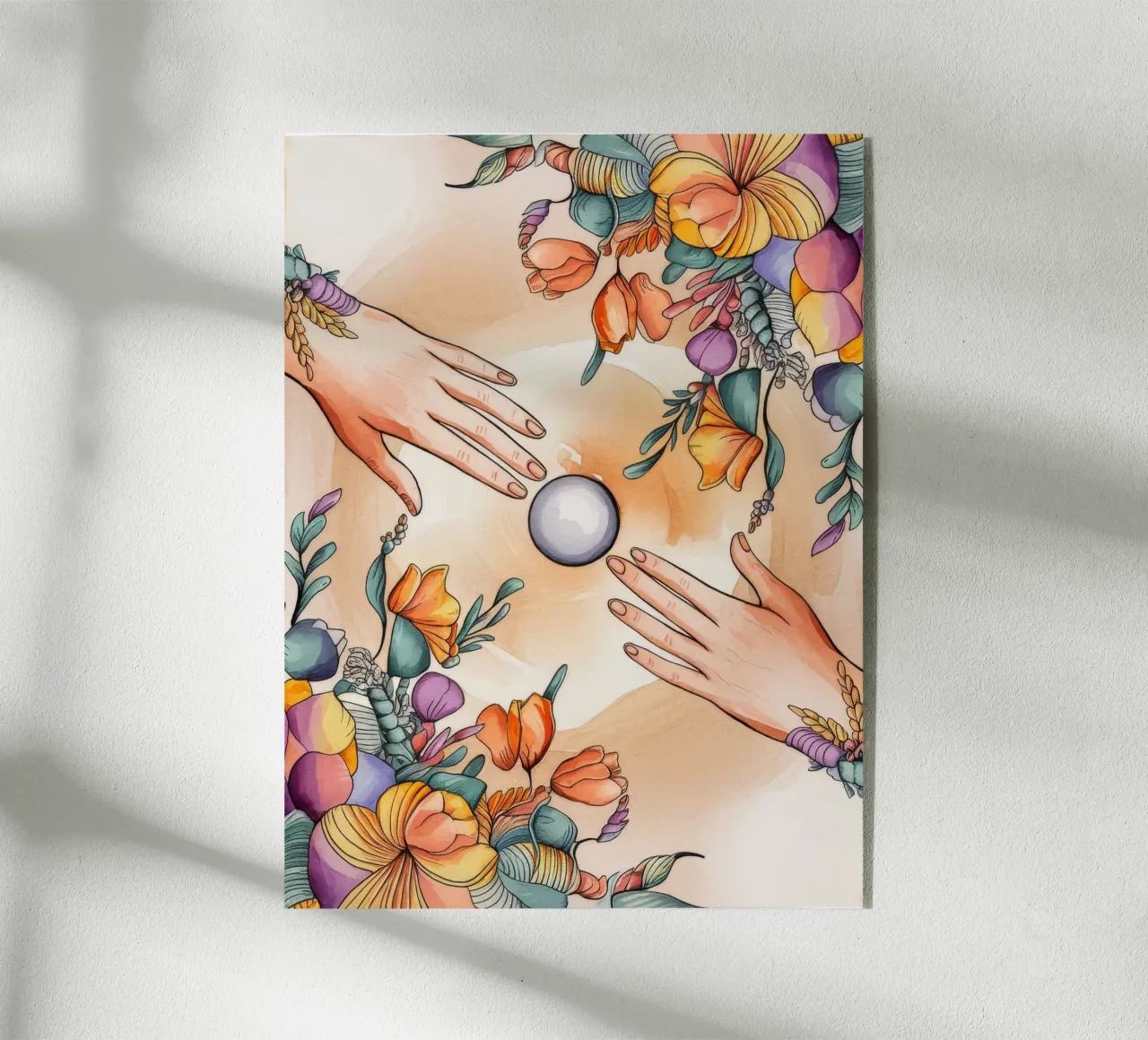 Unity in Bloom Acryl-Glas von Artie Shifa