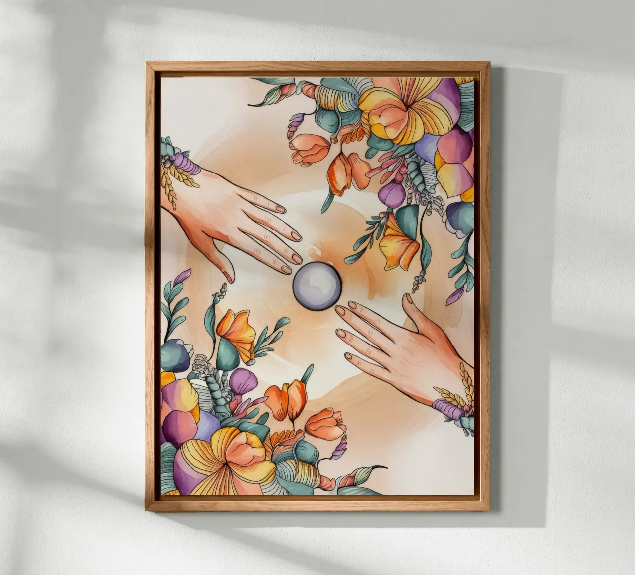 Unity in Bloom Alu-Dibond von Artie Shifa