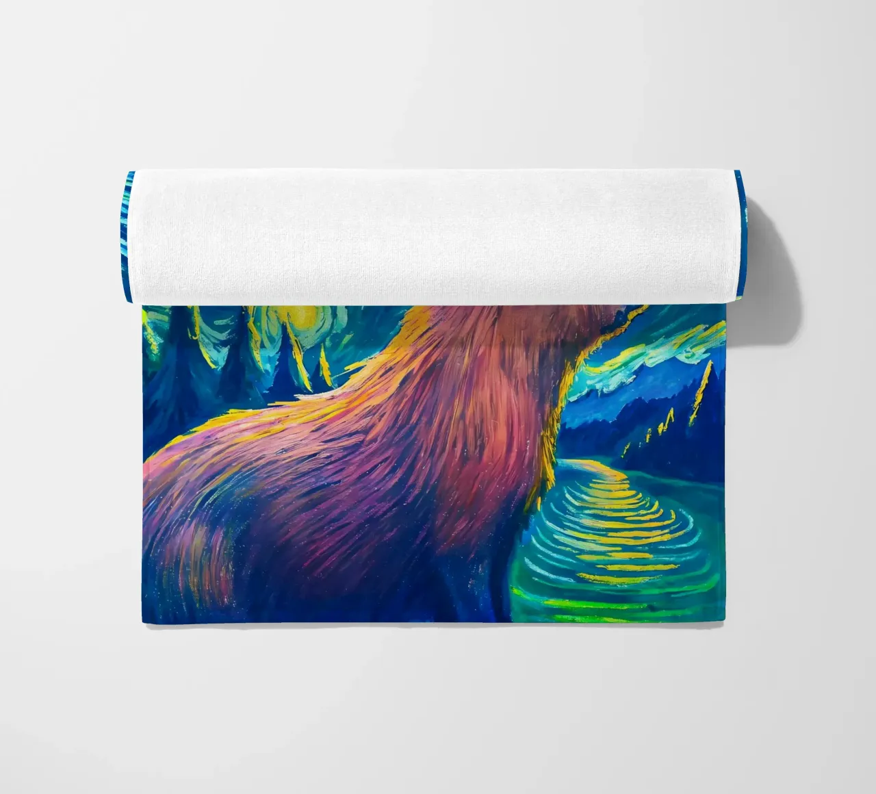 Capibara - Sotto le stelle di notte telo mare da flufftee