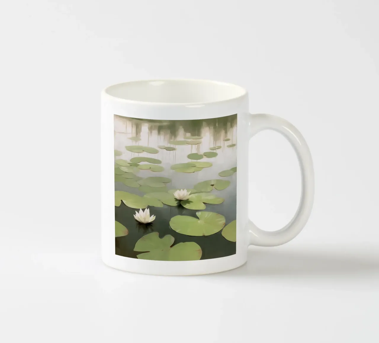 Ninfee nello stagno tazza in ceramica da Carinaprint