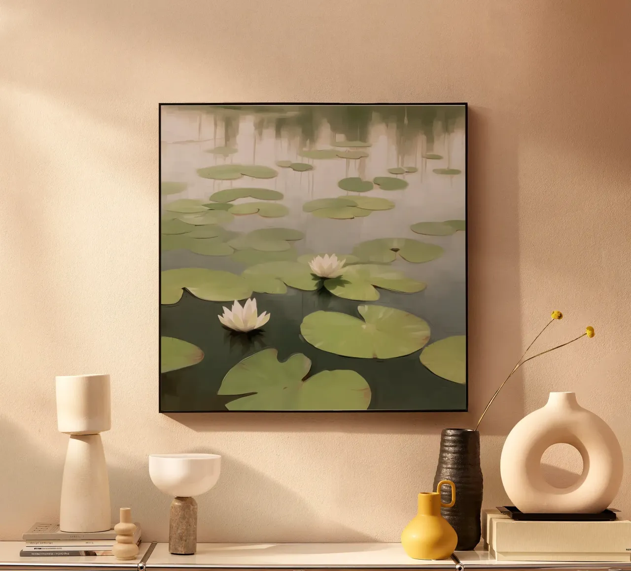 Ninfee nello stagno plexiglass da Carinaprint