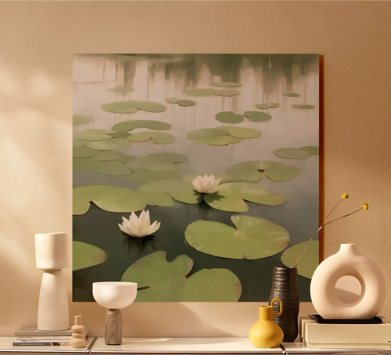 Ninfee nello stagno plexiglass da Carinaprint
