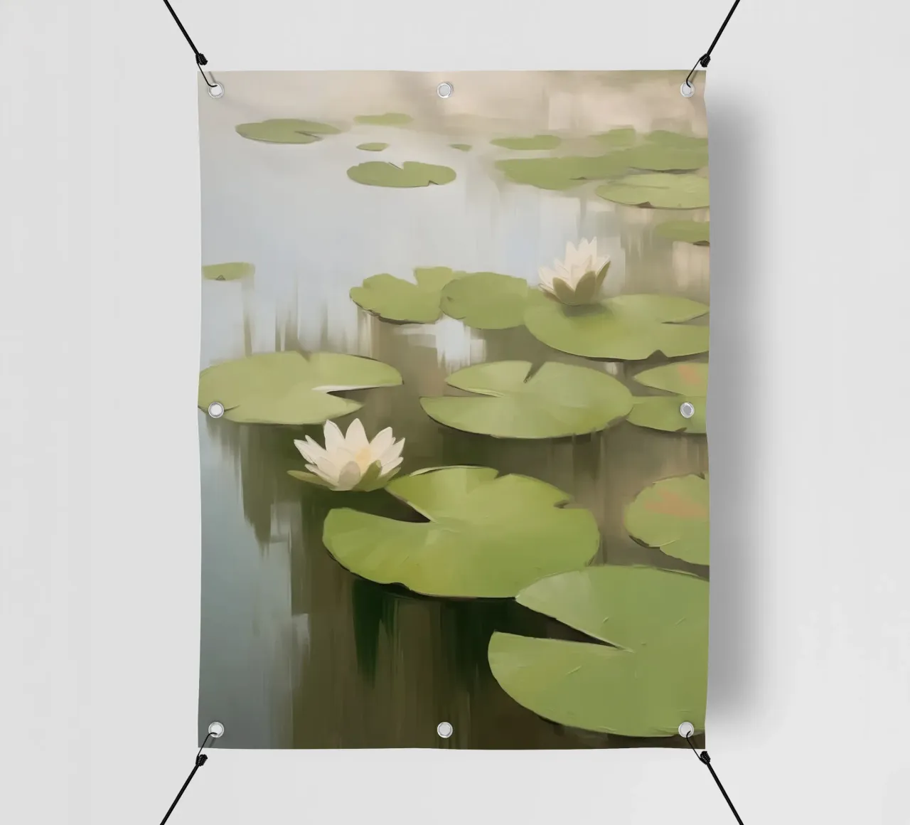 Riflesso di ninfea telo in pvc da Carinaprint