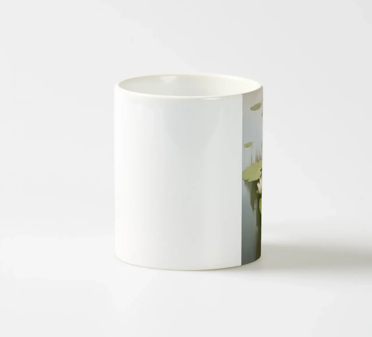 Riflesso di ninfea tazza in ceramica da Carinaprint