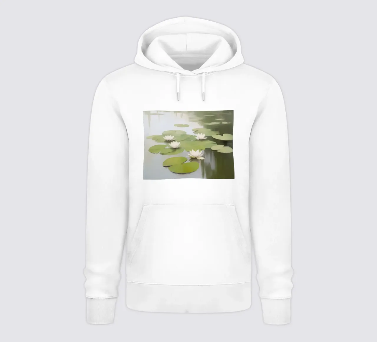 Eleganza botanica della ninfea felpa con cappuccio da Carinaprint
