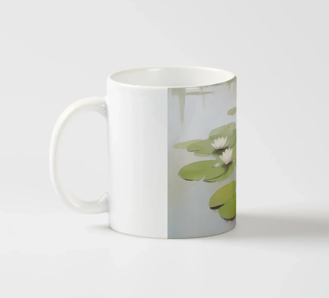 Eleganza botanica della ninfea tazza in ceramica da Carinaprint