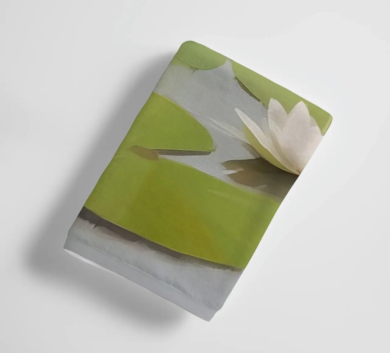 Botanical water lily elegance towel by Carinaprint