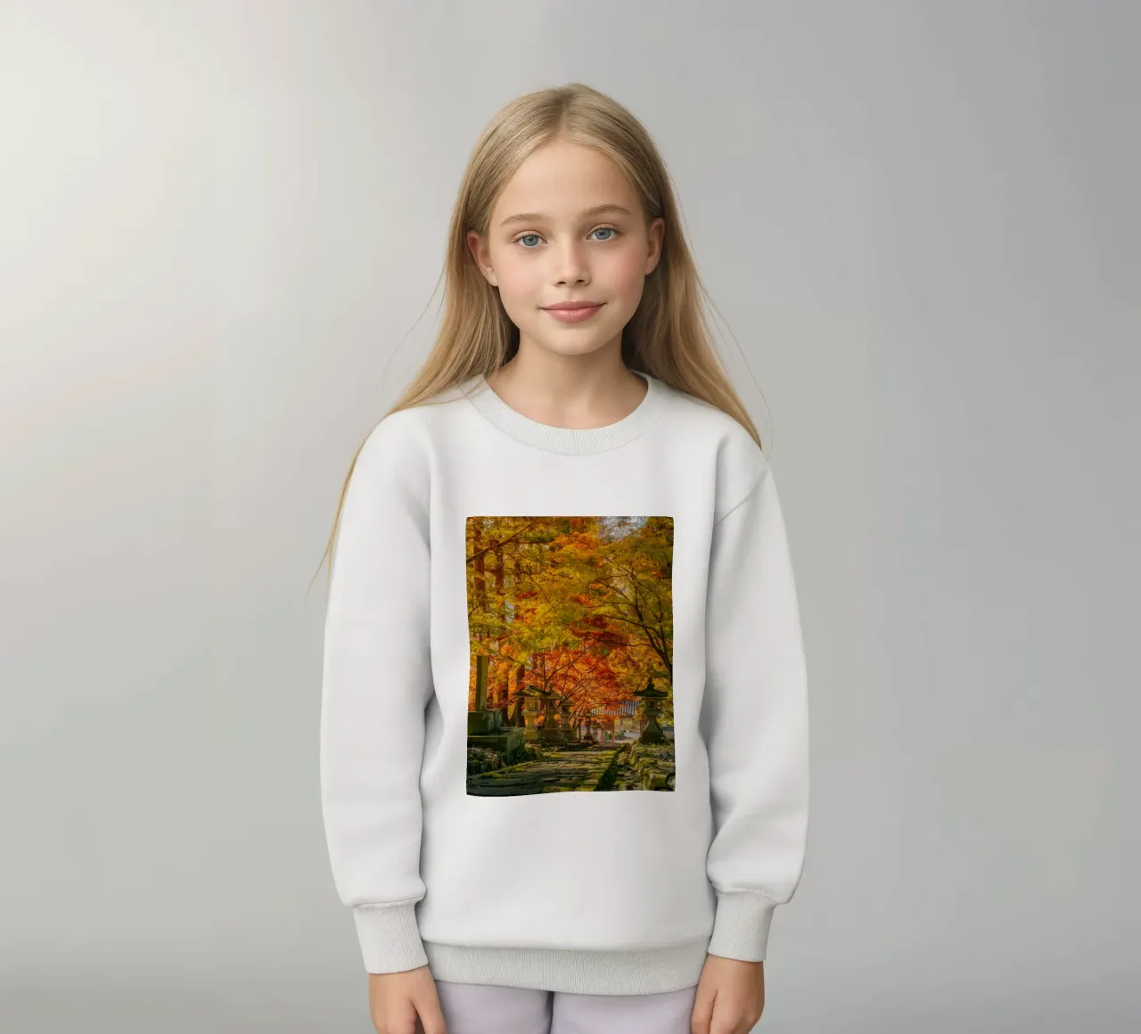 Santuario de Otoño en Nagano, Japón sudadera para niño de Marcel Bisig