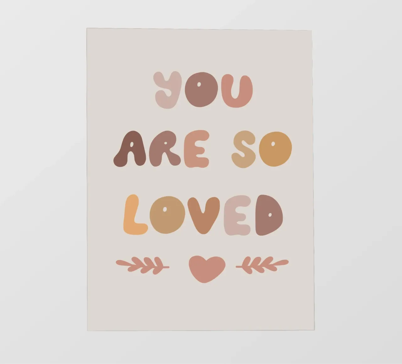 You Are So Loved pellicola backlit da treechild