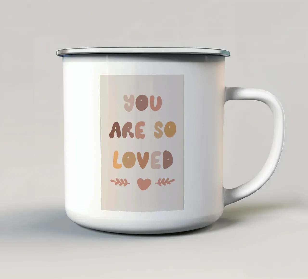 You Are So Loved tazza in smalto da treechild