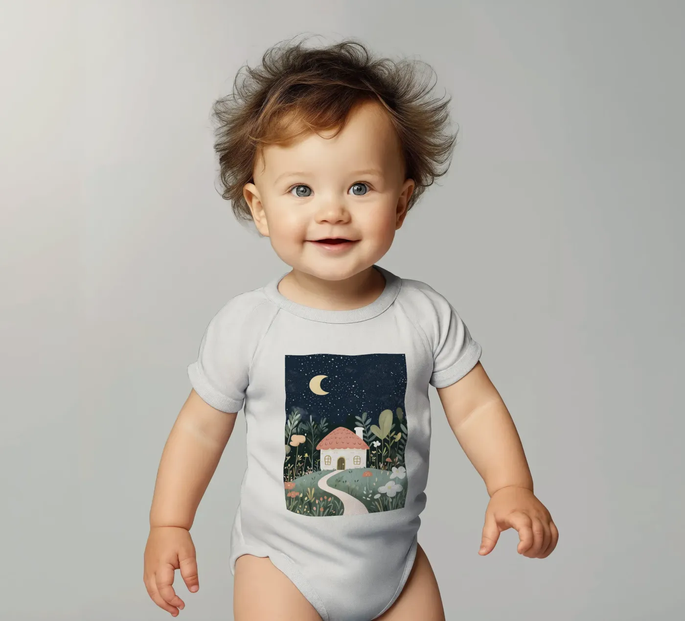 Tiny Home babyrompertje korte mouwen van treechild