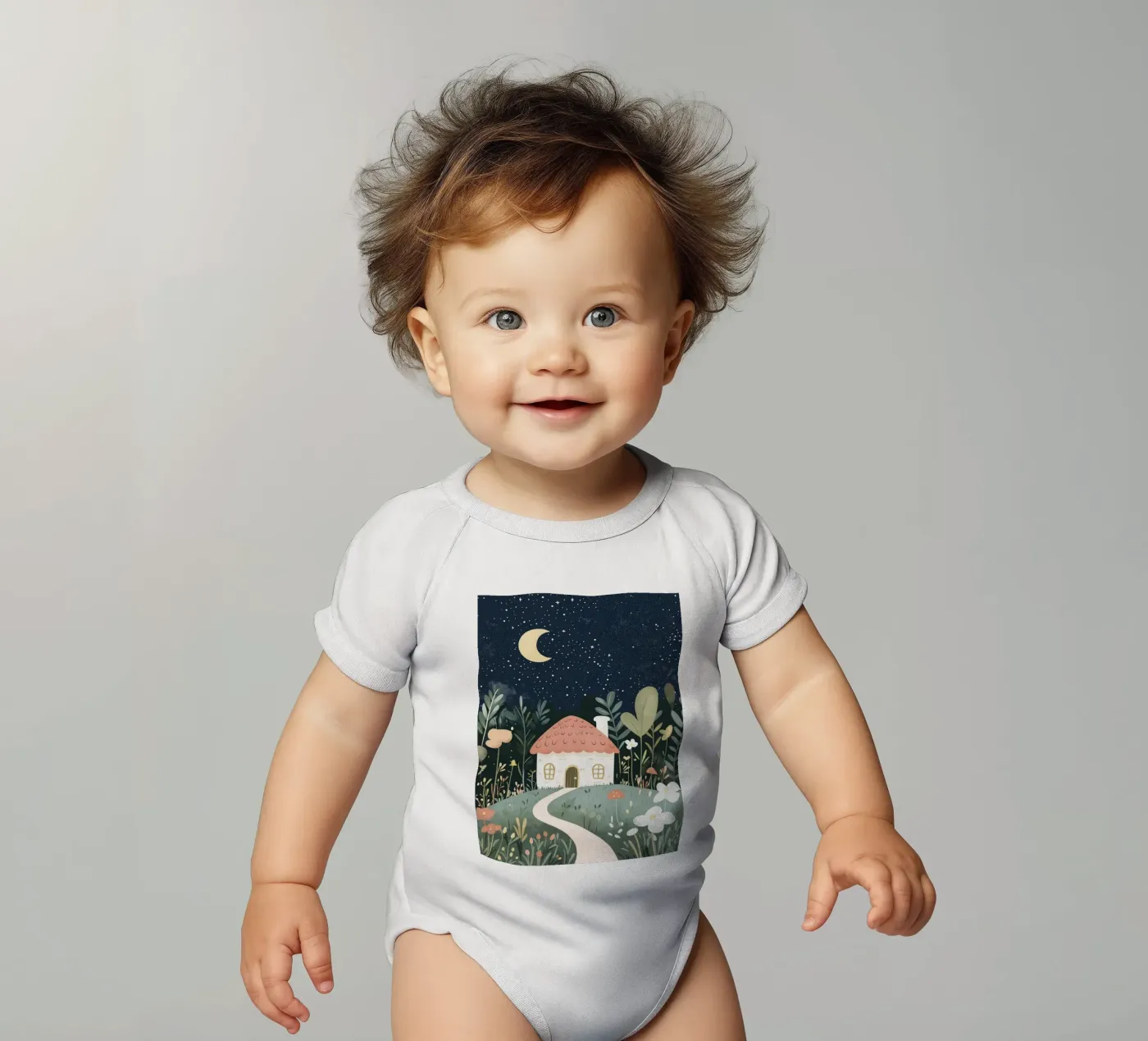 Tiny Home babyrompertje korte mouwen van treechild