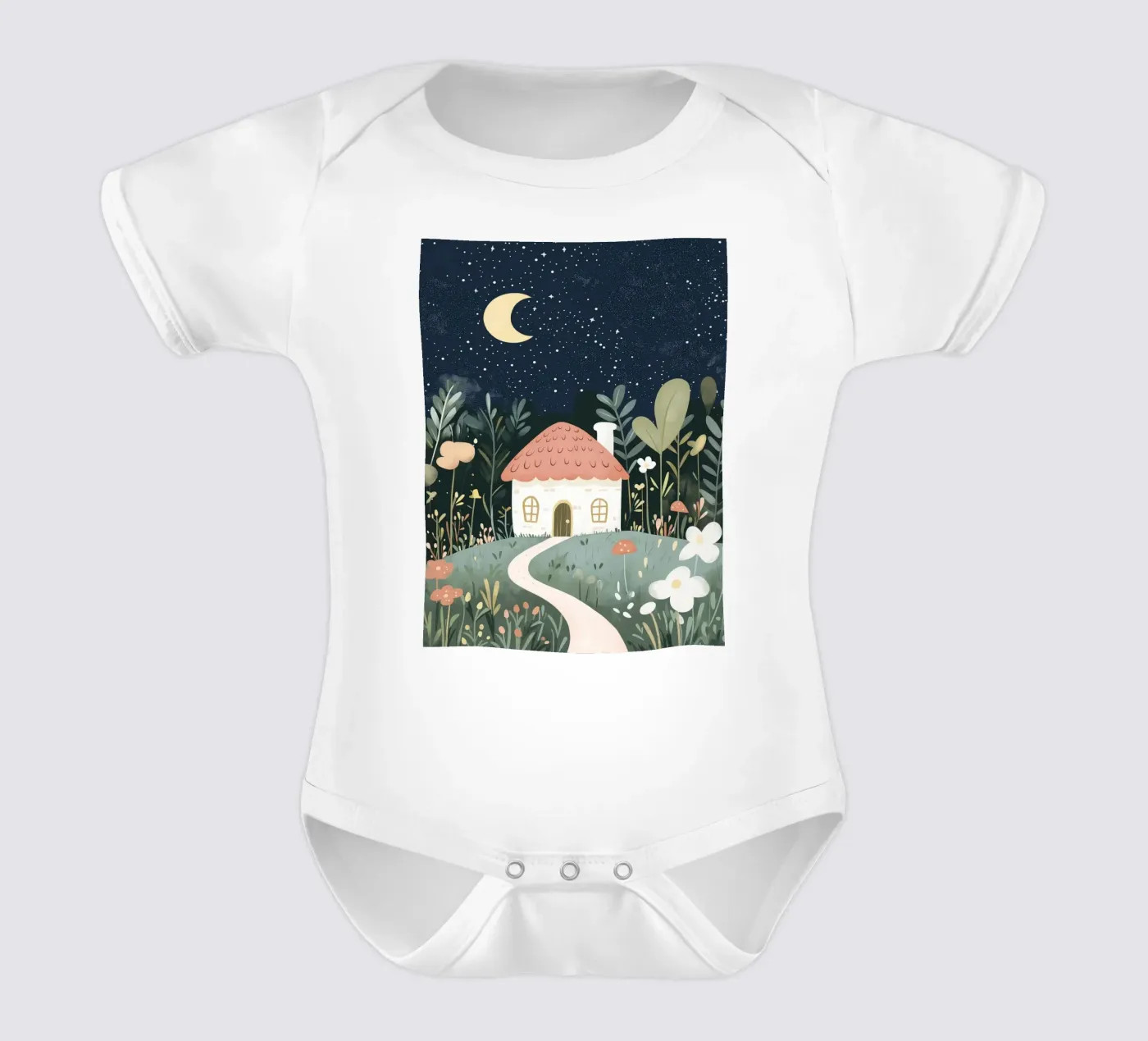 Tiny Home babyrompertje korte mouwen van treechild