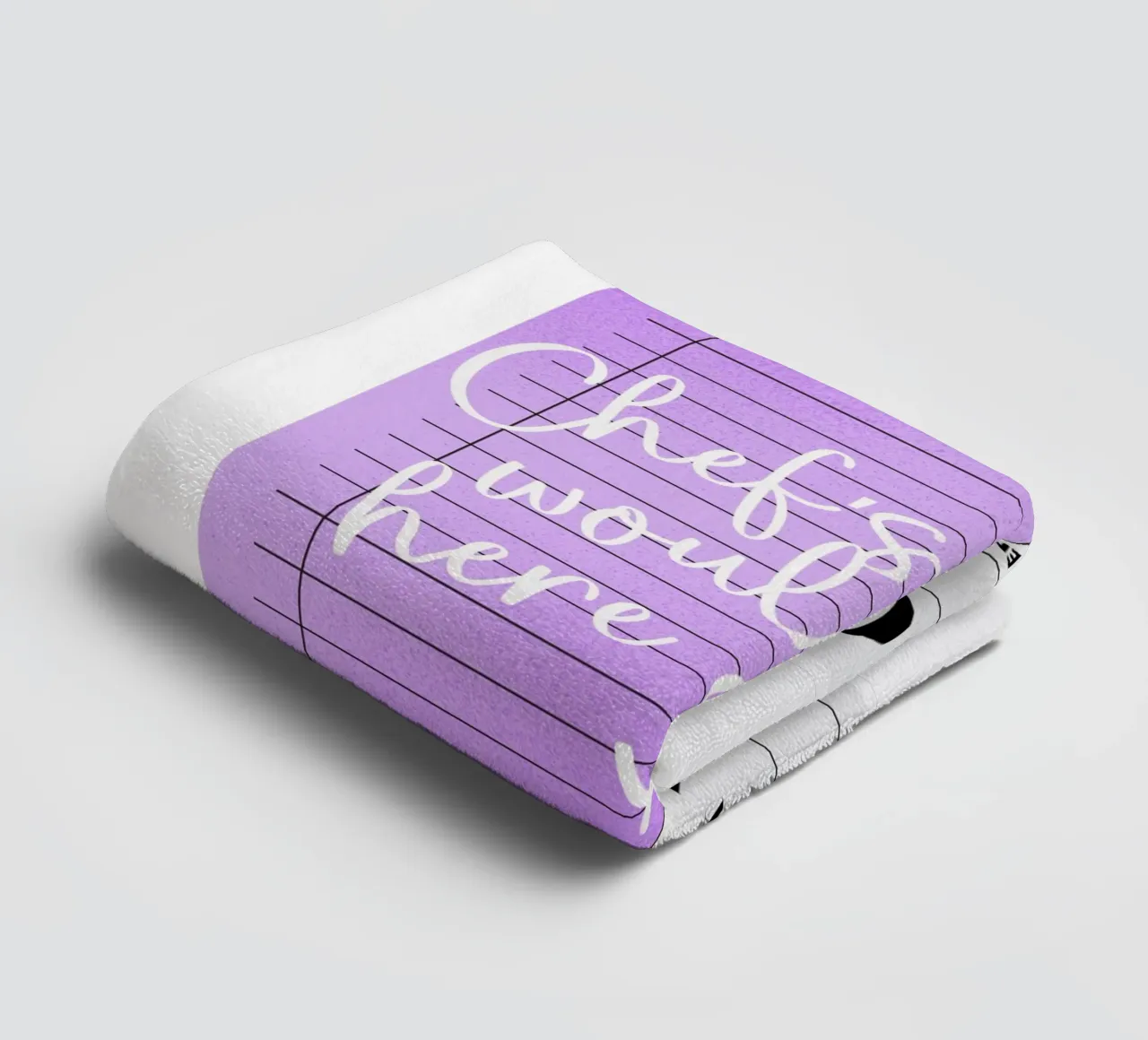 Guest Check Poster, Purple Lilac Wall Art, Preppy Wall Art towel by PrintStudio