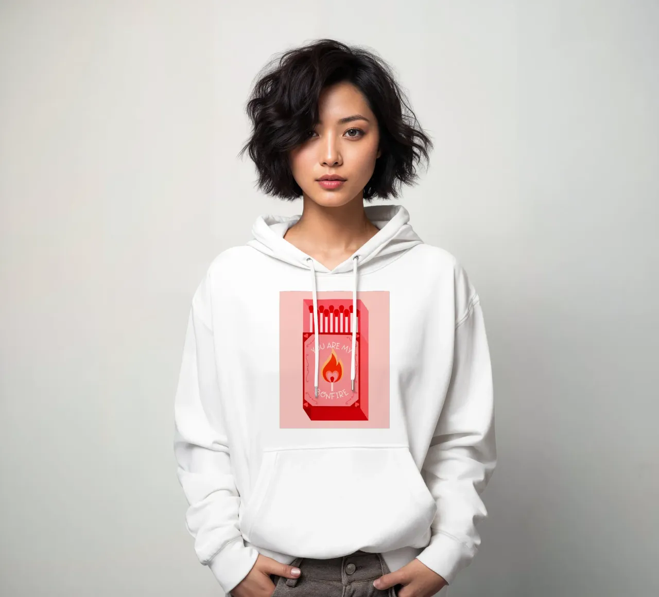 Arte de pared Matches, Póster rosa, Arte de pared Preppy, Arte colorido sudadera con capucha de PrintStudio