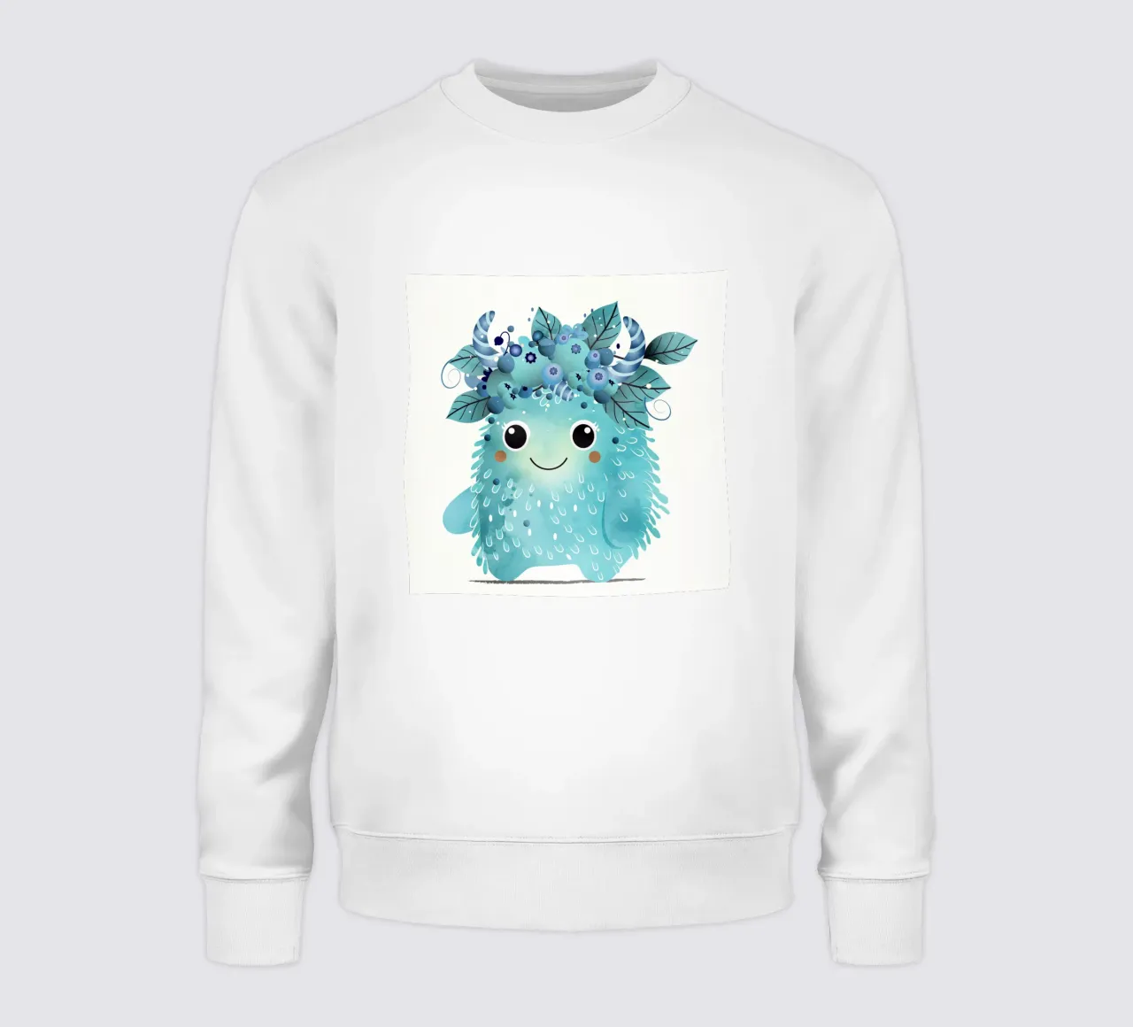 Allegro mostro di mirtilli con ghirlanda di bacche felpa da namosh