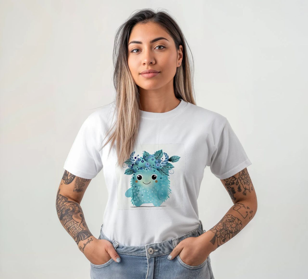 Allegro mostro di mirtilli con ghirlanda di bacche t-shirt da namosh