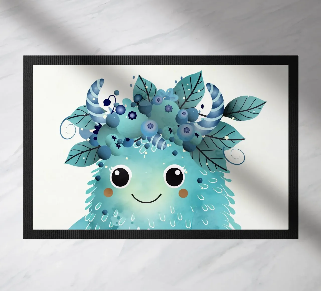 Allegro mostro di mirtilli con ghirlanda di bacche zerbino da namosh