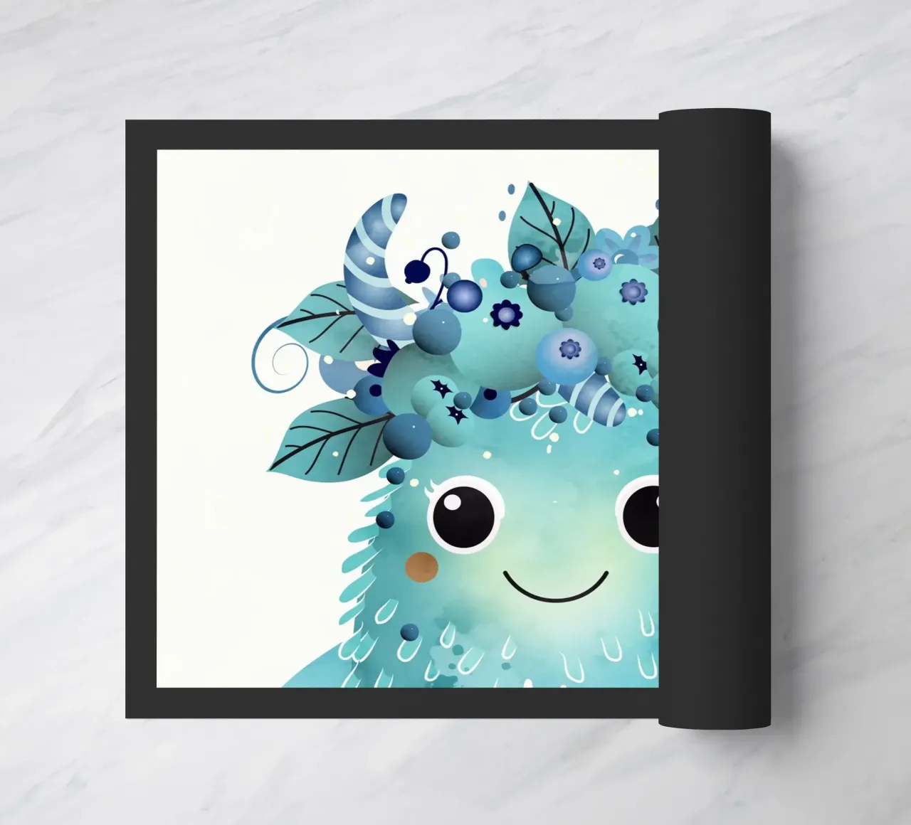 Allegro mostro di mirtilli con ghirlanda di bacche zerbino da namosh