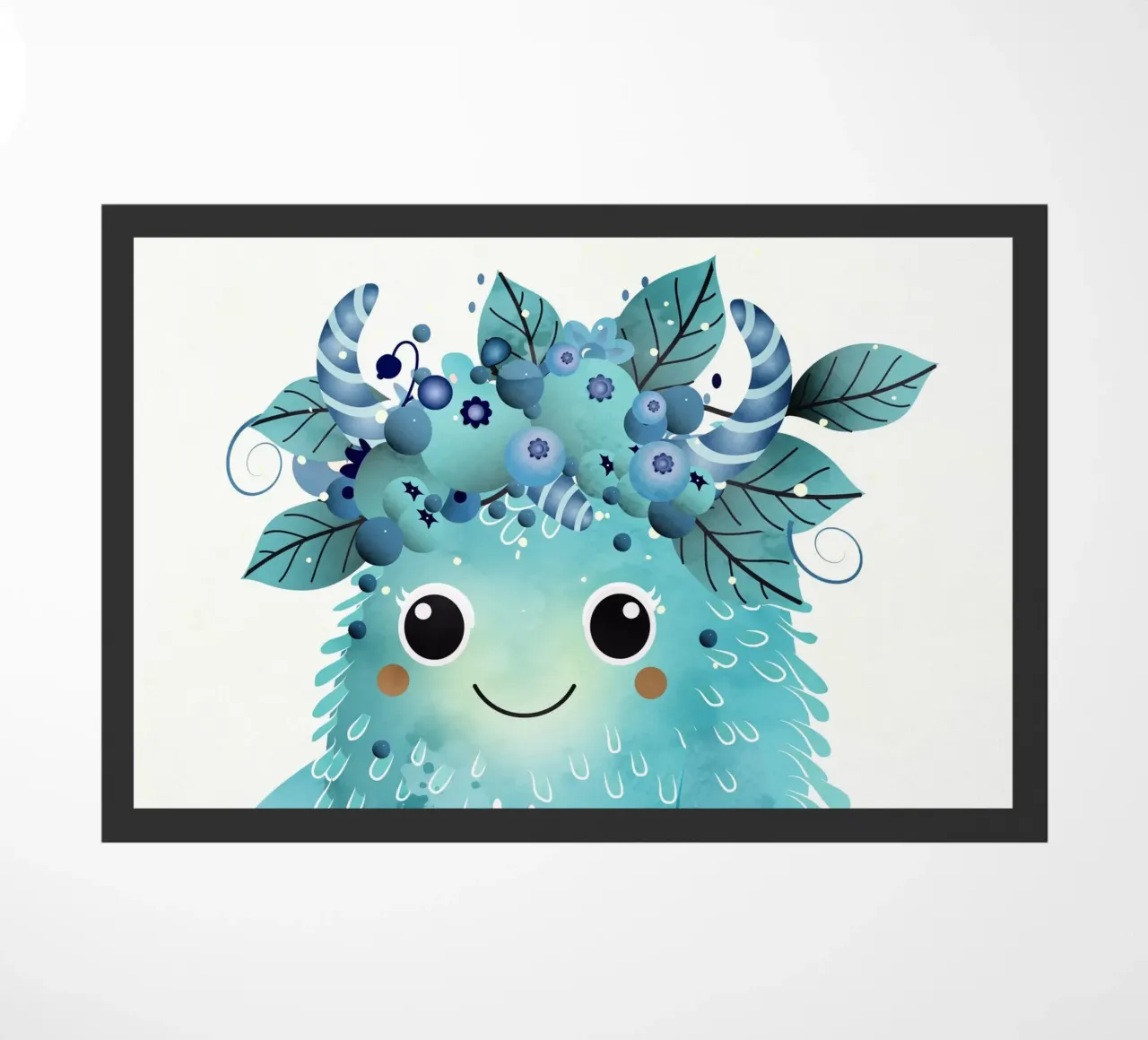 Allegro mostro di mirtilli con ghirlanda di bacche zerbino da namosh