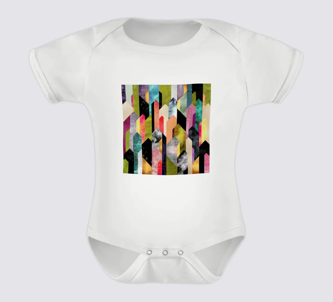 Crystalized body neonato maniche corte da Elisabeth Fredriksson